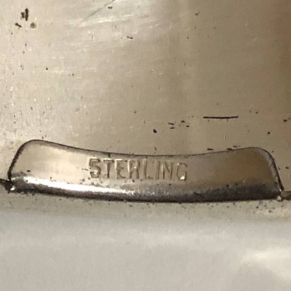 Sterling Silver Art Deco Engine-turned Belt Buckle - Picture 5 of 8